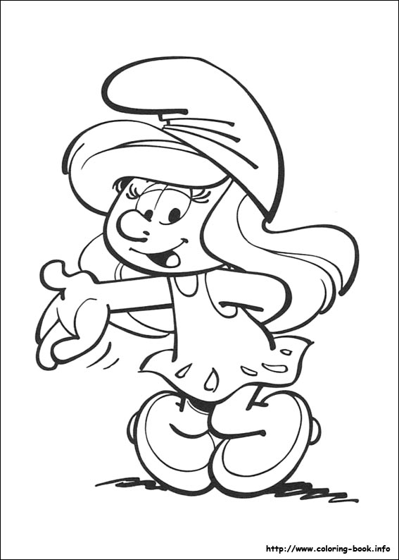 The Smurfs coloring picture